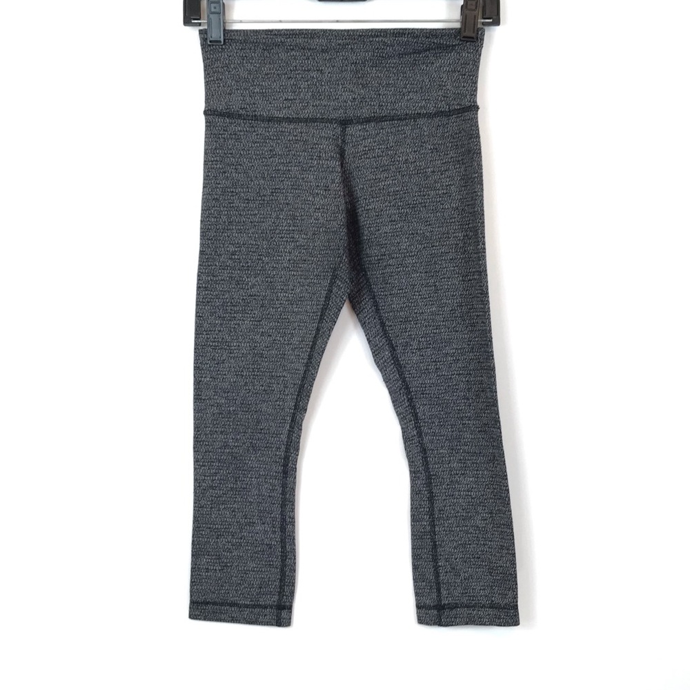 🍁Lululemon Wunder Under Crop Tweed Leggings